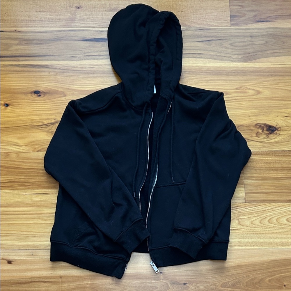 Divided Black Zip-Up Hoodie